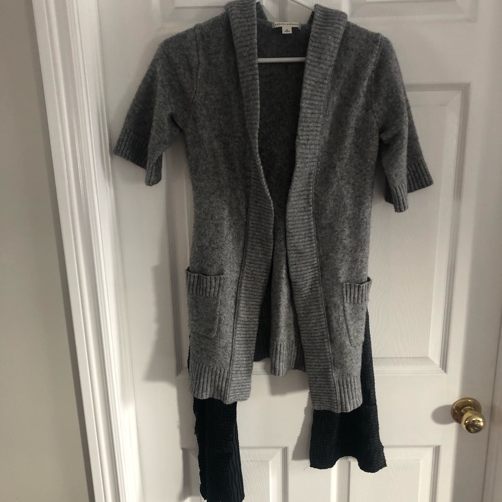 Banana Republic, lambs wool cashmere, modal blend, hooded short sleeve, …